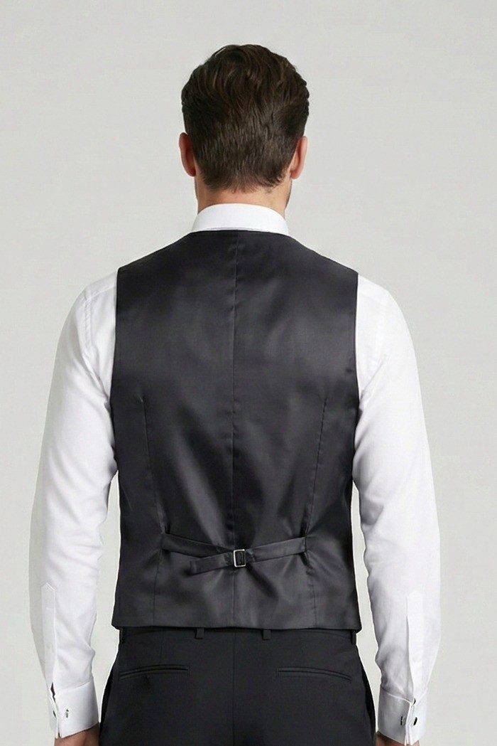 Privat Fashion abito con petto in raso e gilet monetraso-ab213/3p [12b9a8f8]