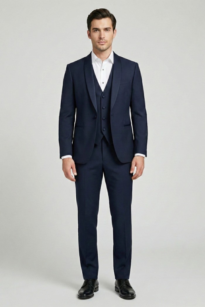 Privat Fashion abito con petto in raso e gilet monetraso-ab212/3p [dff8c577]