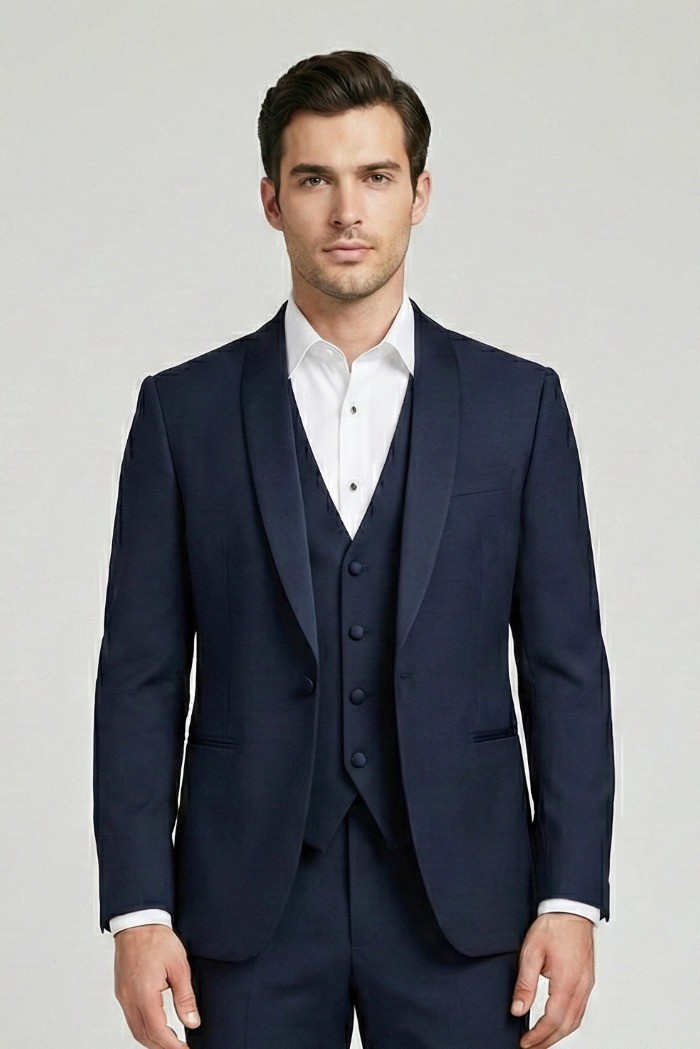 Privat Fashion abito con petto in raso e gilet monetraso-ab212/3p [b1c3477e]
