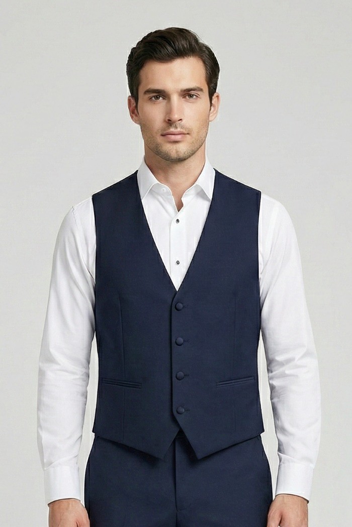 Privat Fashion abito con petto in raso e gilet monetraso-ab212/3p [038ec164]