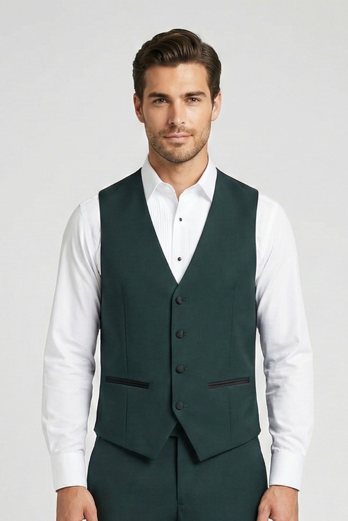 Privat Fashion abito con petto in raso e gilet monetraso-ab212/3p [1a273de0]