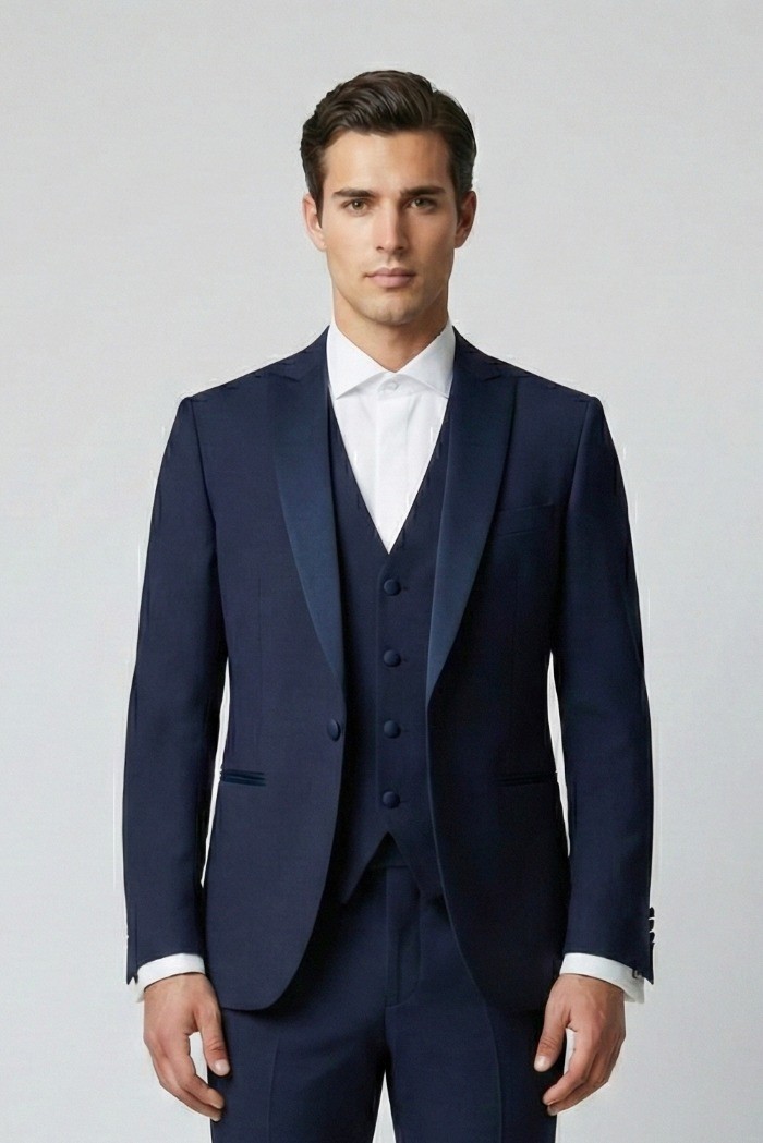 Privat Fashion abito con petto in raso e gilet monetraso-ab213/3p [c9ce6f65]