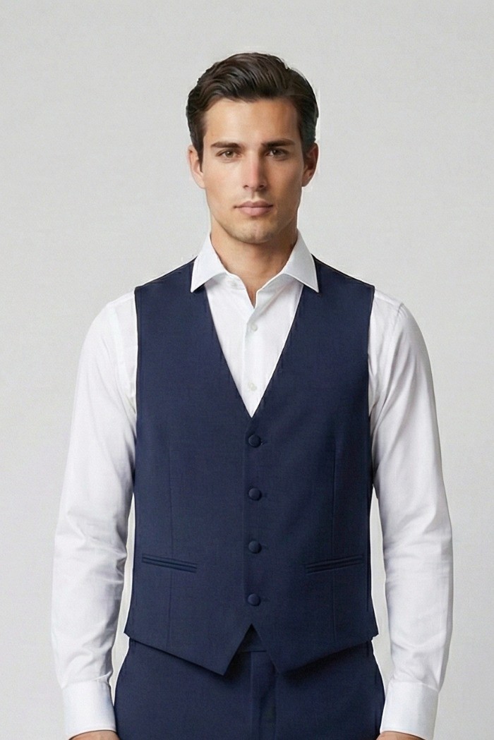 Privat Fashion abito con petto in raso e gilet monetraso-ab213/3p [7b83e97f]