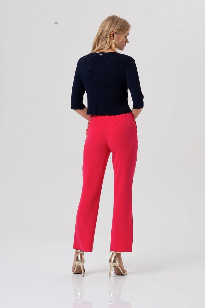 Fracomina pantalone bootcut modello chino fr26sv4004w83001 [3a5d8a24]