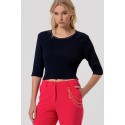 Fracomina pantalone bootcut modello chino fr26sv4004w83001 [8d404b20]