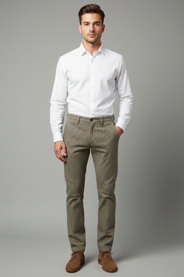 Four.ten Industry pantalone chino in cotone stretch T910-200151 [c9b28e2f]