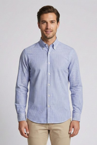 Filippo Gelsi camicia botton down rigata in cotone 119-2fp — 805219040077370_1