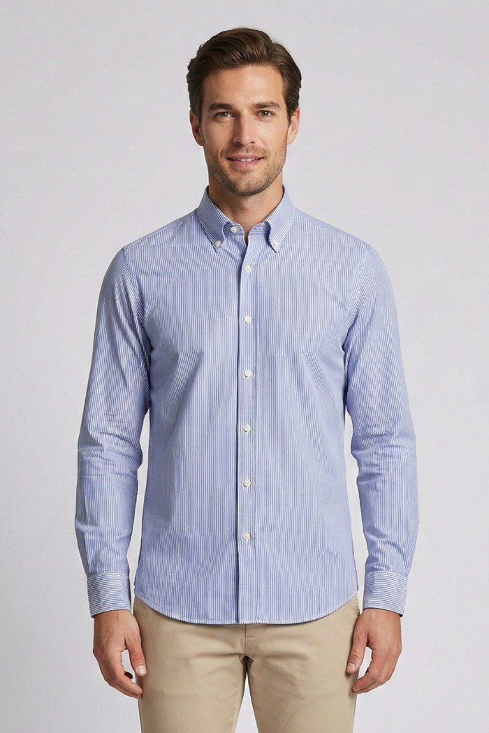 Filippo Gelsi camicia botton down rigata in cotone 119-2fp [5dfb4508]