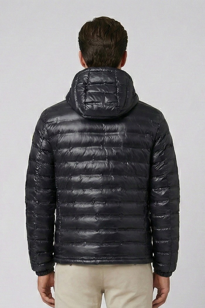 Blauer giubbetto termosaldato con cappuccio Charles 26sbluc02179-007104 [3b8b786f]