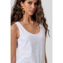 Fracomina top senza maniche in jersey di cotone fp26st2010j401n5 [42da386d]