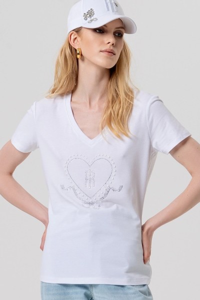 Fracomina t-shirt maniche corte in jersey fp26st3007j401n5 [e3f1537b]