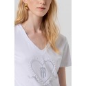 Fracomina t-shirt maniche corte in jersey fp26st3007j401n5 [3ad71076]