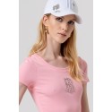Fracomina t-shirt slim a costine fp26st3001j42701 [4dbd4686]