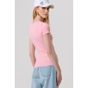 Fracomina t-shirt slim a costine fp26st3001j42701 [faa08782]