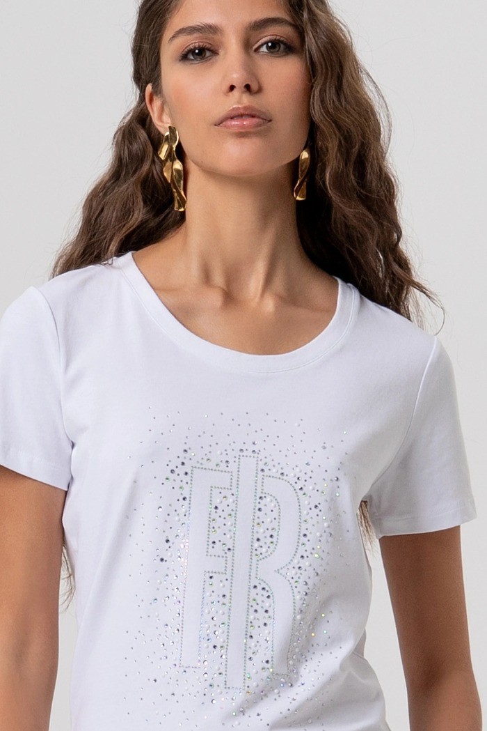 Fracomina t-shirt maniche corte in jersey fp26st3002j401n5 [18d6a868]
