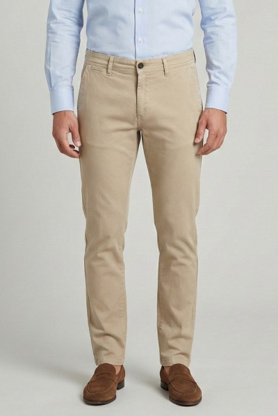 Squad2 pantalone chino lavorato in cotone stretch Vienna126047 — 805219040075929_1