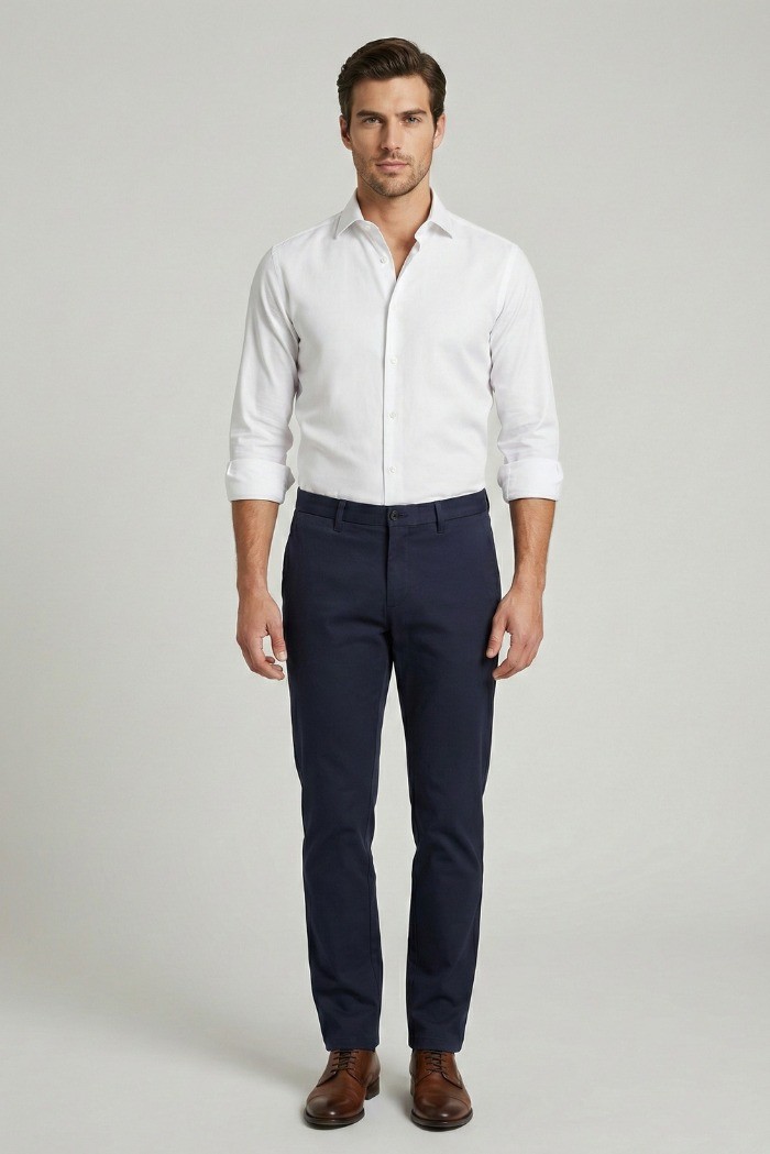 Squad2 pantalone chino in punto milano Nesta126032 [115054bb]