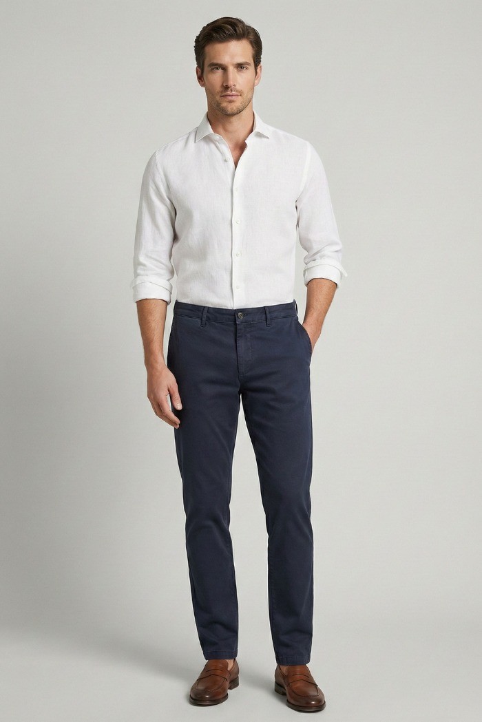 Four.ten Industry pantalone chino in cotone stretch T9036-200038 [a77984b6]