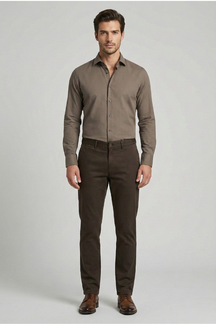 Four.ten Industry pantalone chino in cotone stretch T9036-200038 [6565935b]