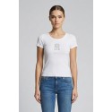Fracomina t-shirt slim a costine fp26st3001j42701 [31eabb53]