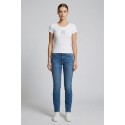 Fracomina t-shirt slim a costine fp26st3001j42701 [5fd1395a]