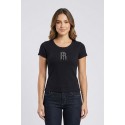 Fracomina t-shirt slim a costine fp26st3001j42701 [1ae803df]