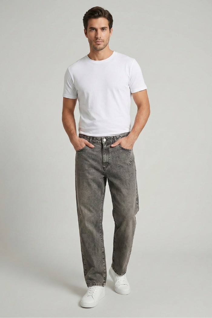 Patriot jeans loose fit in denim di cotone pm5f2wpkbm101 [5011a112]