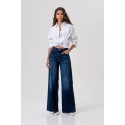 Fracomina jeans flare in denim con lavaggio medio fp26sv3015d46401 [fc89a971]