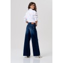 Fracomina jeans flare in denim con lavaggio medio fp26sv3015d46401 [92b22b78]