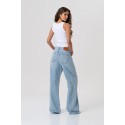 Fracomina jeans flare in denim con lavaggio medio fp26sv3023d41903 [1aa55355]