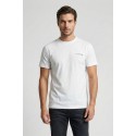 John Richmond t-shirt girocollo in cotone con logo sul petto uma25045ts [6bc26fde]