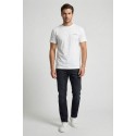 John Richmond t-shirt girocollo in cotone con logo sul petto uma25045ts [05f9edd7]