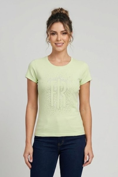 Fracomina t-shirt maniche corte in jersey fp26st3002j401n5 [4347ade7]