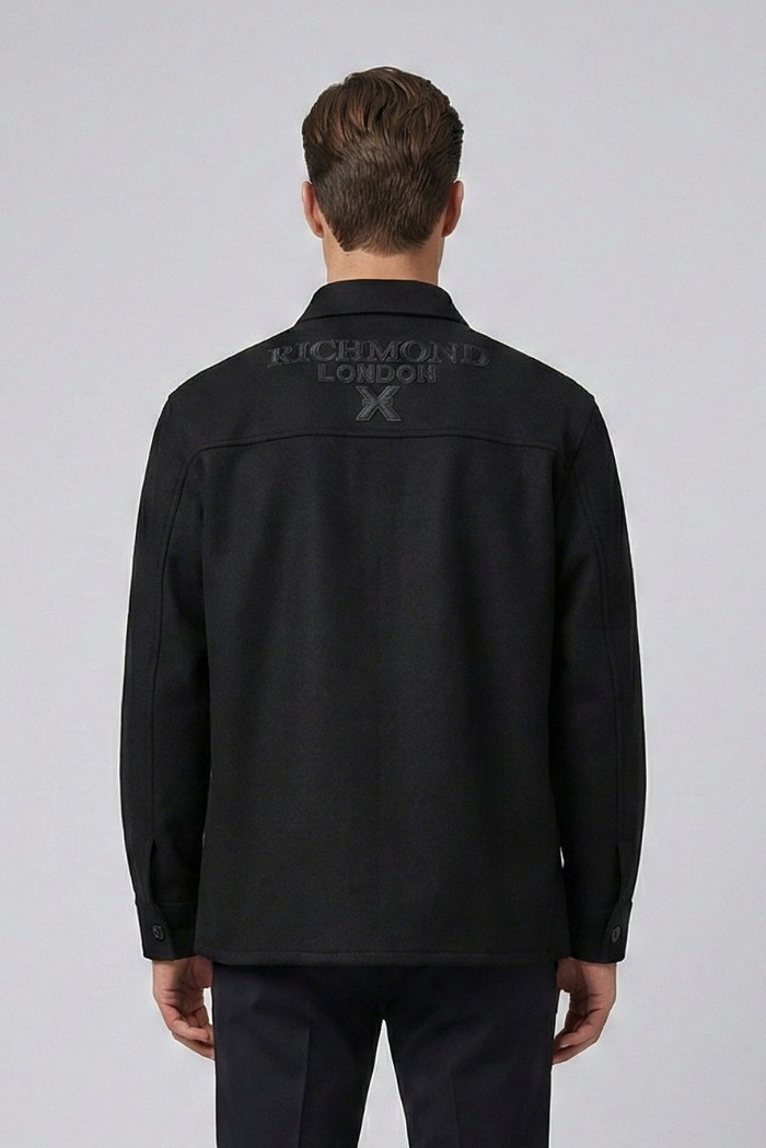 John Richmond overshirt con collo a camicia Sanchez uma25437cp [20bfe8d5]