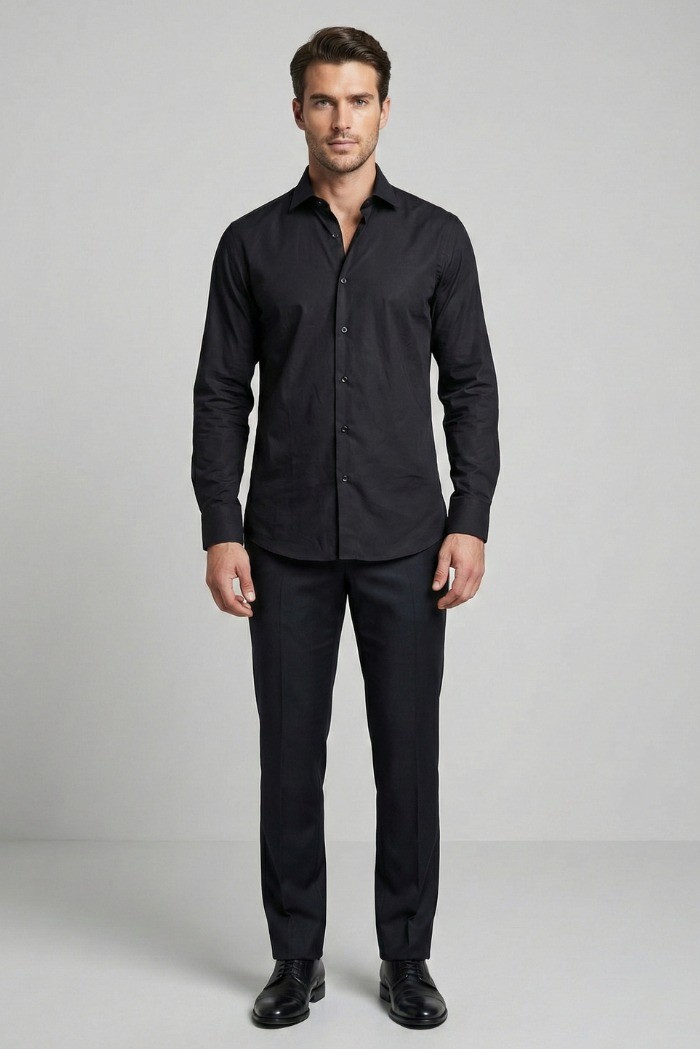 Paul Matthew camicia slim fit in cotone stretch 2590-sf8 [05436515]