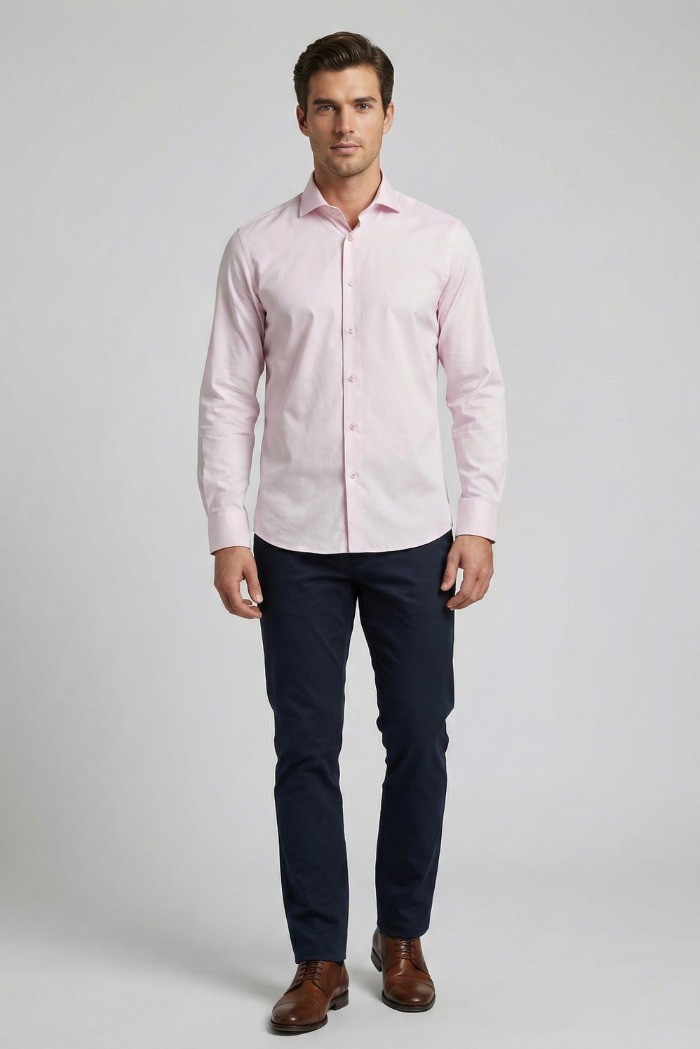Paul Matthew camicia slim fit in cotone stretch 2590-sf8 [16fa156d]