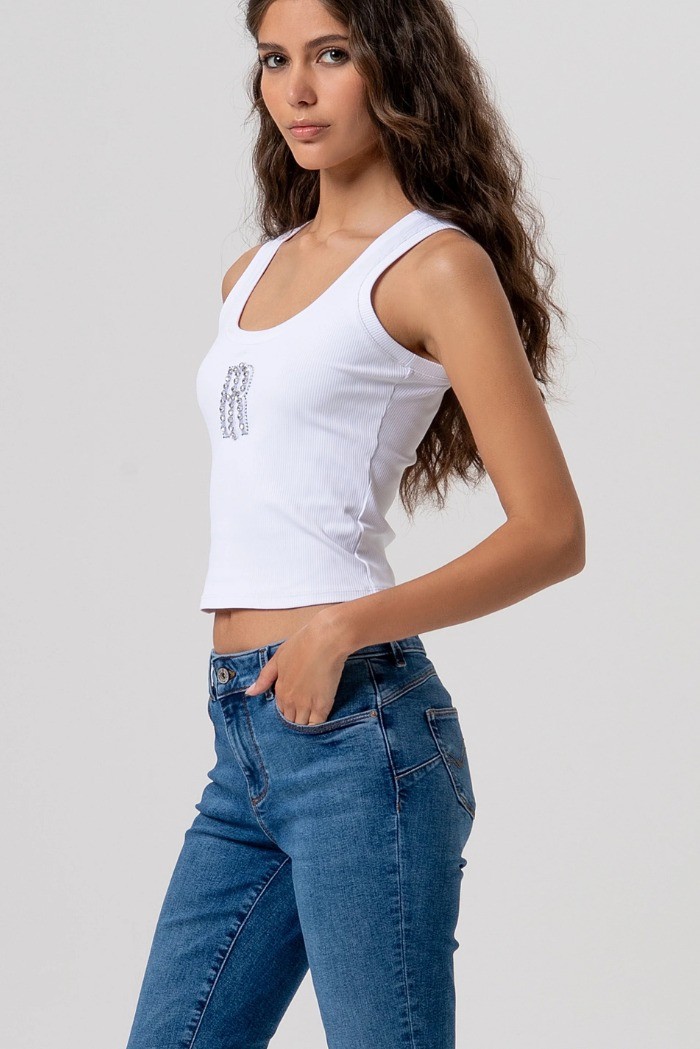 Fracomina jeans bootcut effetto push up in denim con lavaggio medio fp26sv8020d46002 [c59a4a10]
