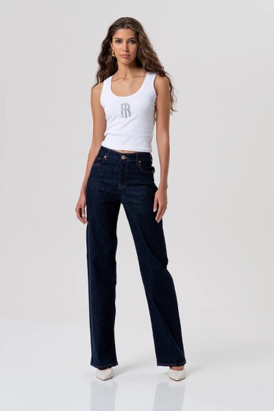 Fracomina jeans bootcut effetto push up in denim con lavaggio medio fp26sv8050d46493 [94ab7130]