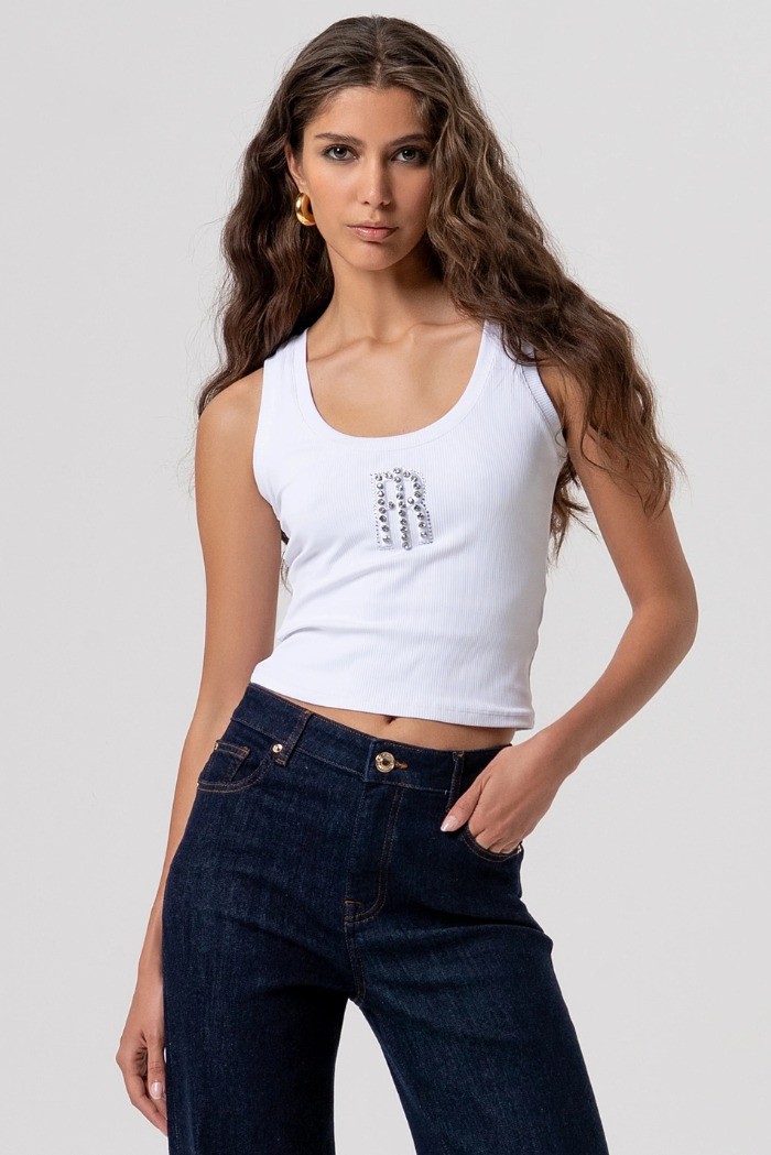 Fracomina jeans bootcut effetto push up in denim con lavaggio medio fp26sv8050d46493 [4d8d323d]