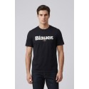 Blauer t-shirt con logo a contrasto Ernst 26sbluh02299-007439 [515dd215]
