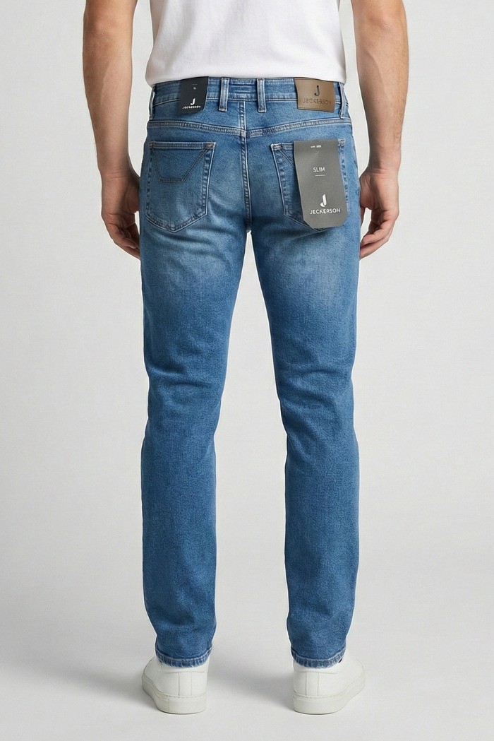 Jeckerson jeans in denim di cotone stretch pe26juppa078jorda001-d148 [6d02c408]