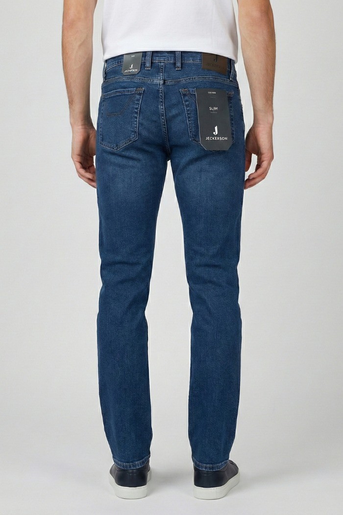 Jeckerson jeans in denim di cotone stretch pe26juppa078jorda001-d147 [e515bc25]