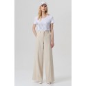 Fracomina pantalone flare in gabardina di cotone fp26sv3035w42001 [f756e49d]