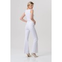 Fracomina pantalone bootcut in tessuto bull stretch fp26sva012w61501 [c4f14e93]
