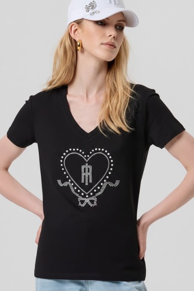 Fracomina t-shirt maniche corte in jersey fp26st3007j401n5 [c8f3ebf7]