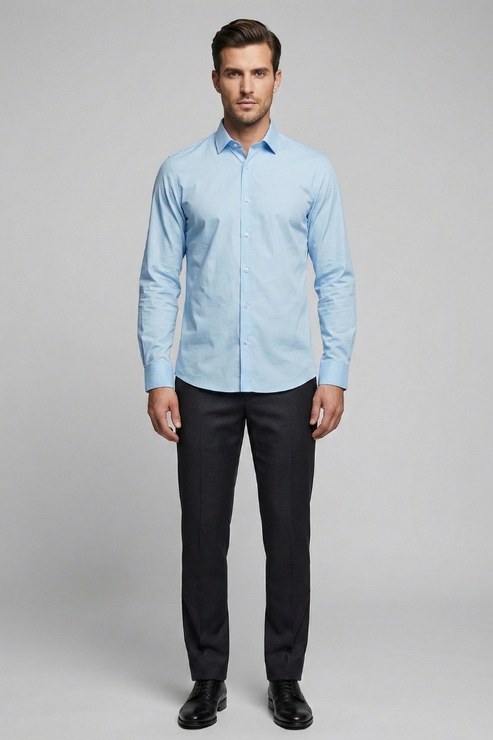 Urban Ring camicia collo italiano in cotone stretch UR1130007 [95e7b905]