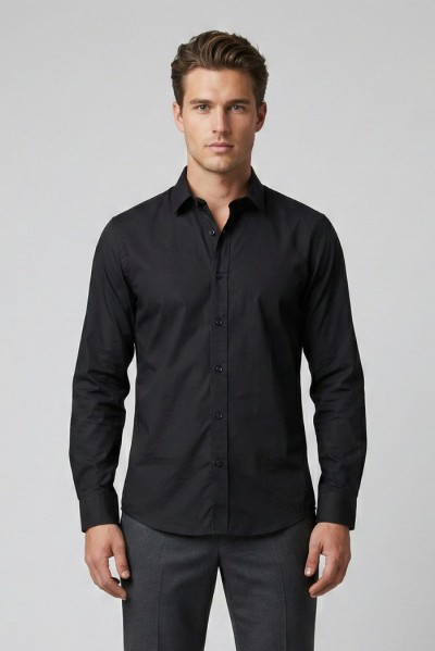 Urban Ring camicia collo italiano in cotone stretch UR1130007 — 805219040078063_4