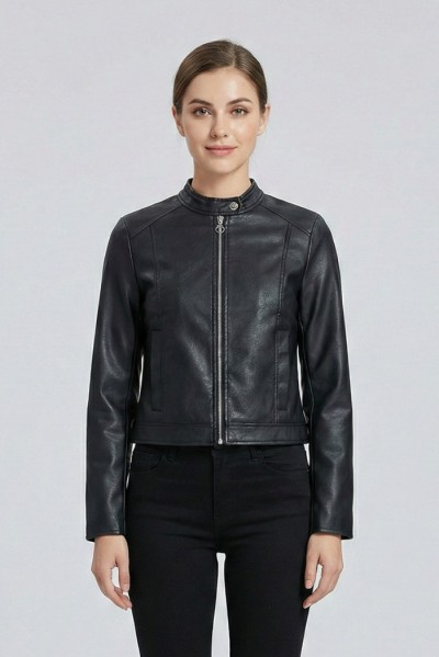 Blash giubbino biker in ecopelle BS1740004 — 805219040078067_1