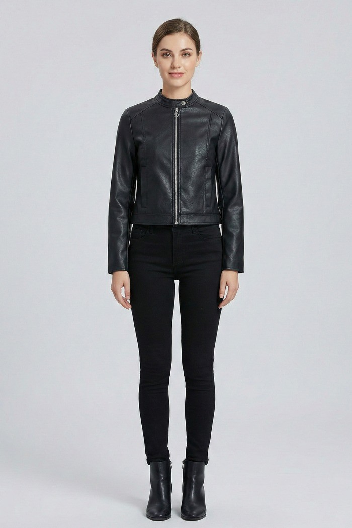 Blash giubbino biker in ecopelle BS1740004 [cd9c6b30]