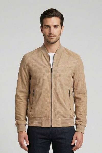 Markup bomber traforato effetto scamosciato MK1940008 [dc47710e]